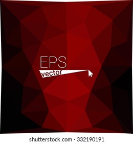 multicolor dark red geometric rumpled triangular low poly style gradient illustration graphic background. Vector polygonal design for your business.