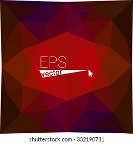 multicolor dark red geometric rumpled triangular low poly style gradient illustration graphic background. Vector polygonal design for your business.