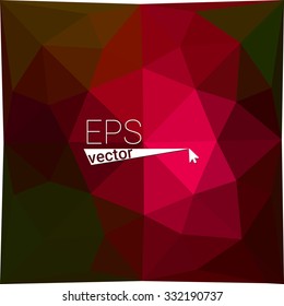 multicolor dark red geometric rumpled triangular low poly style gradient illustration graphic background. Vector polygonal design for your business.