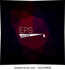 multicolor dark red geometric rumpled triangular low poly style gradient illustration graphic background. Vector polygonal design for your business.
