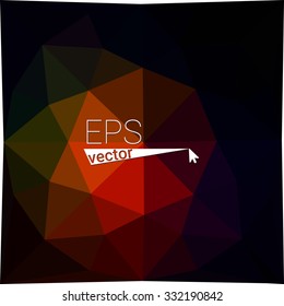 multicolor dark red geometric rumpled triangular low poly style gradient illustration graphic background. Vector polygonal design for your business.