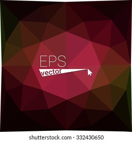 multicolor dark red geometric rumpled triangular low poly style gradient illustration graphic background. Vector polygonal design for your business.