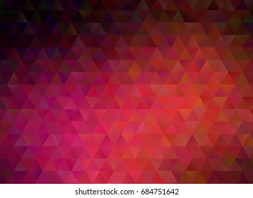 Multicolor dark red geometric rumpled triangular low poly style gradient illustration graphic background. Polygonal design for your business. Vector illustration eps 10.