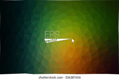 Multicolor dark red, green geometric rumpled triangular low poly origami style gradient illustration graphic background. Vector polygonal design for your business.