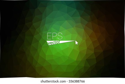 Multicolor dark red, green geometric rumpled triangular low poly origami style gradient illustration graphic background. Vector polygonal design for your business.