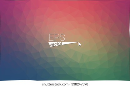 Multicolor dark red, green geometric rumpled triangular low poly origami style gradient illustration graphic background. Vector polygonal design for your business.