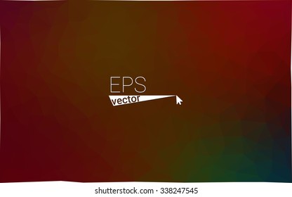 Multicolor dark red, green geometric rumpled triangular low poly origami style gradient illustration graphic background. Vector polygonal design for your business.