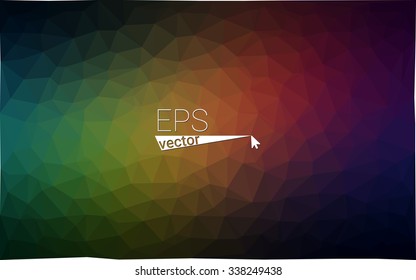Multicolor dark red, green geometric rumpled triangular low poly origami style gradient illustration graphic background. Vector polygonal design for your business.