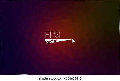 Multicolor dark red, green geometric rumpled triangular low poly origami style gradient illustration graphic background. Vector polygonal design for your business.
