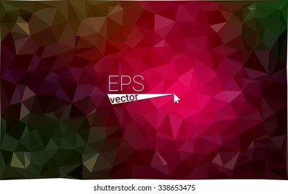 Multicolor dark red, green geometric rumpled triangular low poly origami style gradient illustration graphic background. Vector polygonal design for your business. Multicolor dark red, green geometric rumpled triangular low poly origami style gradient illustration graphic background. Vector polygonal design for your business.