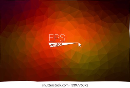 Multicolor dark red, green geometric rumpled triangular low poly origami style gradient illustration graphic background. Vector polygonal design for your business.