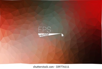 Multicolor dark red, green geometric rumpled triangular low poly origami style gradient illustration graphic background. Vector polygonal design for your business.