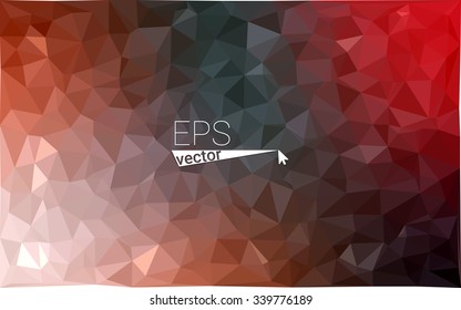 Multicolor dark red, green geometric rumpled triangular low poly origami style gradient illustration graphic background. Vector polygonal design for your business.