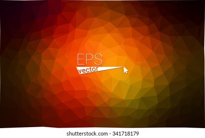 Multicolor dark red, green geometric rumpled triangular low poly origami style gradient illustration graphic background. Vector polygonal design for your business.