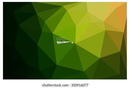 Multicolor dark red, green geometric rumpled triangular low poly origami style gradient illustration graphic background. Vector polygonal design for your business.