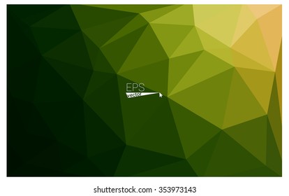 Multicolor dark red, green geometric rumpled triangular low poly origami style gradient illustration graphic background. Vector polygonal design for your business.