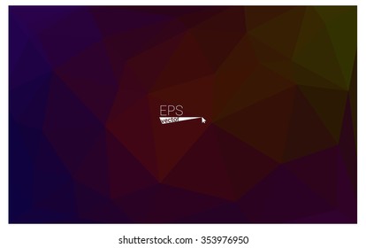 Multicolor dark red, green geometric rumpled triangular low poly origami style gradient illustration graphic background. Vector polygonal design for your business.