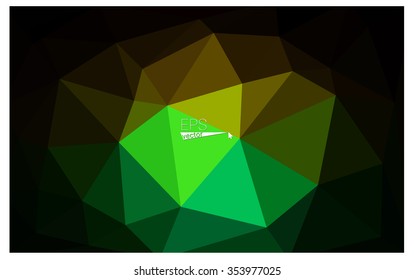 Multicolor dark red, green geometric rumpled triangular low poly origami style gradient illustration graphic background. Vector polygonal design for your business.