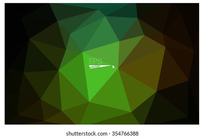 Multicolor dark red, green geometric rumpled triangular low poly origami style gradient illustration graphic background. Vector polygonal design for your business.