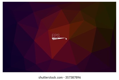 Multicolor dark red, green geometric rumpled triangular low poly origami style gradient illustration graphic background. Vector polygonal design for your business.