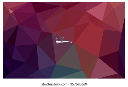 Multicolor dark red, green geometric rumpled triangular low poly origami style gradient illustration graphic background. Vector polygonal design for your business.