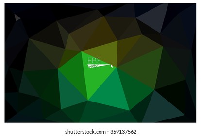 Multicolor dark red, green geometric rumpled triangular low poly origami style gradient illustration graphic background. Vector polygonal design for your business.