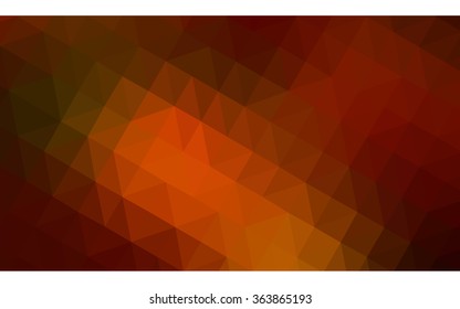 Multicolor dark red, green polygonal illustration, which consist of triangles. Geometric background in Origami style with gradient. Triangular design for your business in vector.