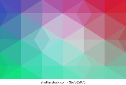 Multicolor dark red, green polygonal illustration, which consist of triangles. Geometric background in Origami style with gradient. Triangular design for your business.