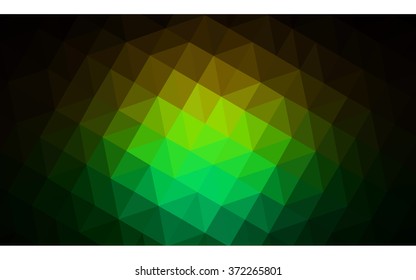 Multicolor dark red, green polygonal illustration, which consist of triangles. Geometric background in Origami style with gradient. Triangular design for your business.