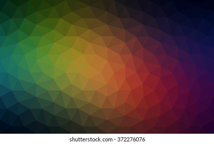 Multicolor dark red, green polygonal illustration, which consist of triangles. Geometric background in Origami style with gradient. Triangular design for your business.