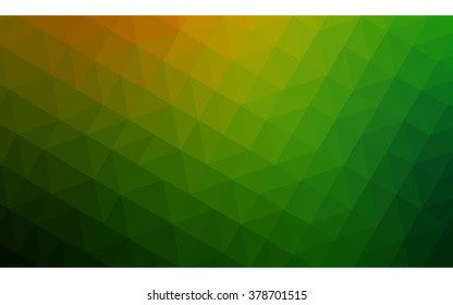 Multicolor dark red, green polygonal illustration, which consist of triangles. Geometric background in Origami style with gradient. Triangular design for your business.