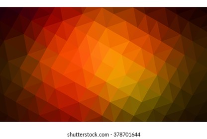 Multicolor dark red, green polygonal illustration, which consist of triangles. Geometric background in Origami style with gradient. Triangular design for your business.