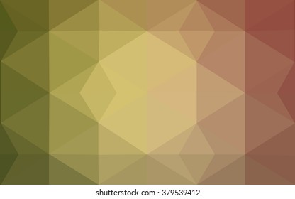 Multicolor dark red, green polygonal illustration, which consist of triangles. Geometric background in Origami style with gradient. Triangular design for your business.