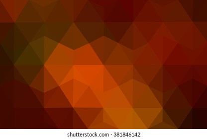 Multicolor dark red, green polygonal illustration, which consist of triangles. Geometric background in Origami style with gradient. Triangular design for your business.