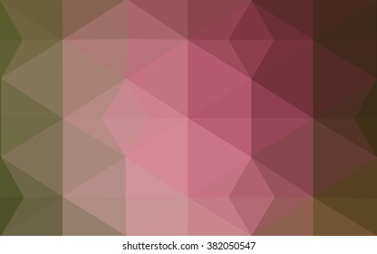 Multicolor dark red, green polygonal illustration, which consist of triangles. Geometric background in Origami style with gradient. Triangular design for your business.