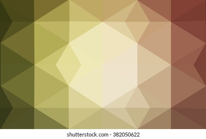 Multicolor dark red, green polygonal illustration, which consist of triangles. Geometric background in Origami style with gradient. Triangular design for your business.
