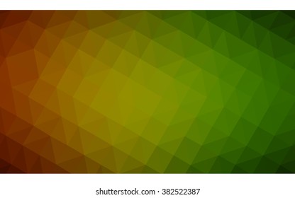 Multicolor dark red, green polygonal illustration, which consist of triangles. Geometric background in Origami style with gradient. Triangular design for your business.