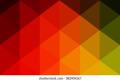 Multicolor dark red, green polygonal illustration, which consist of triangles. Geometric background in Origami style with gradient. Triangular design for your business.