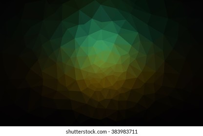 Multicolor dark red, green polygonal illustration, which consist of triangles. Geometric background in Origami style with gradient. Triangular design for your business.