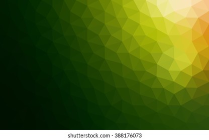 Multicolor dark red, green polygonal illustration, which consist of triangles. Geometric background in Origami style with gradient. Triangular design for your business.