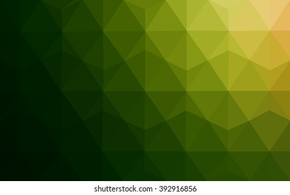 Multicolor dark red, green polygonal illustration, which consist of triangles. Geometric background in Origami style with gradient. Triangular design for your business.