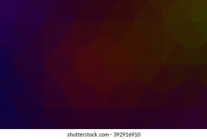 Multicolor dark red, green polygonal illustration, which consist of triangles. Geometric background in Origami style with gradient. Triangular design for your business.