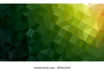 Multicolor dark red, green polygonal illustration, which consist of triangles. Geometric background in Origami style with gradient. Triangular design for your business.