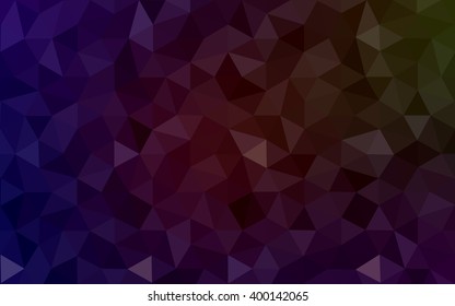 Multicolor dark red, green polygonal illustration, which consist of triangles. Geometric background in Origami style with gradient. Triangular design for your business.