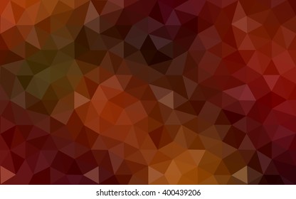 Multicolor dark red, green polygonal illustration, which consist of triangles. Geometric background in Origami style with gradient. Triangular design for your business.