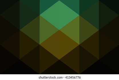 Multicolor dark red, green polygonal illustration, which consist of triangles. Geometric background in Origami style with gradient. Triangular design for your business.