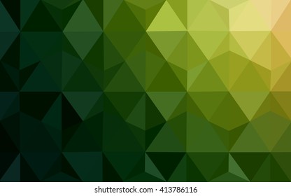 Multicolor dark red, green polygonal illustration, which consist of triangles. Geometric background in Origami style with gradient. Triangular design for your business.