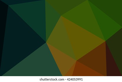 Multicolor dark red, green polygonal illustration, which consist of triangles. Geometric background in Origami style with gradient. Triangular design for your business.