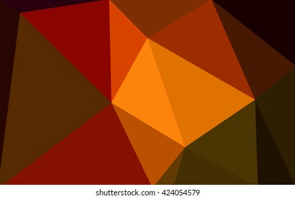 Multicolor dark red, green polygonal illustration, which consist of triangles. Geometric background in Origami style with gradient. Triangular design for your business.