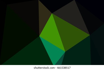 Multicolor dark red, green polygonal illustration, which consist of triangles. Geometric background in Origami style with gradient. Triangular design for your business.